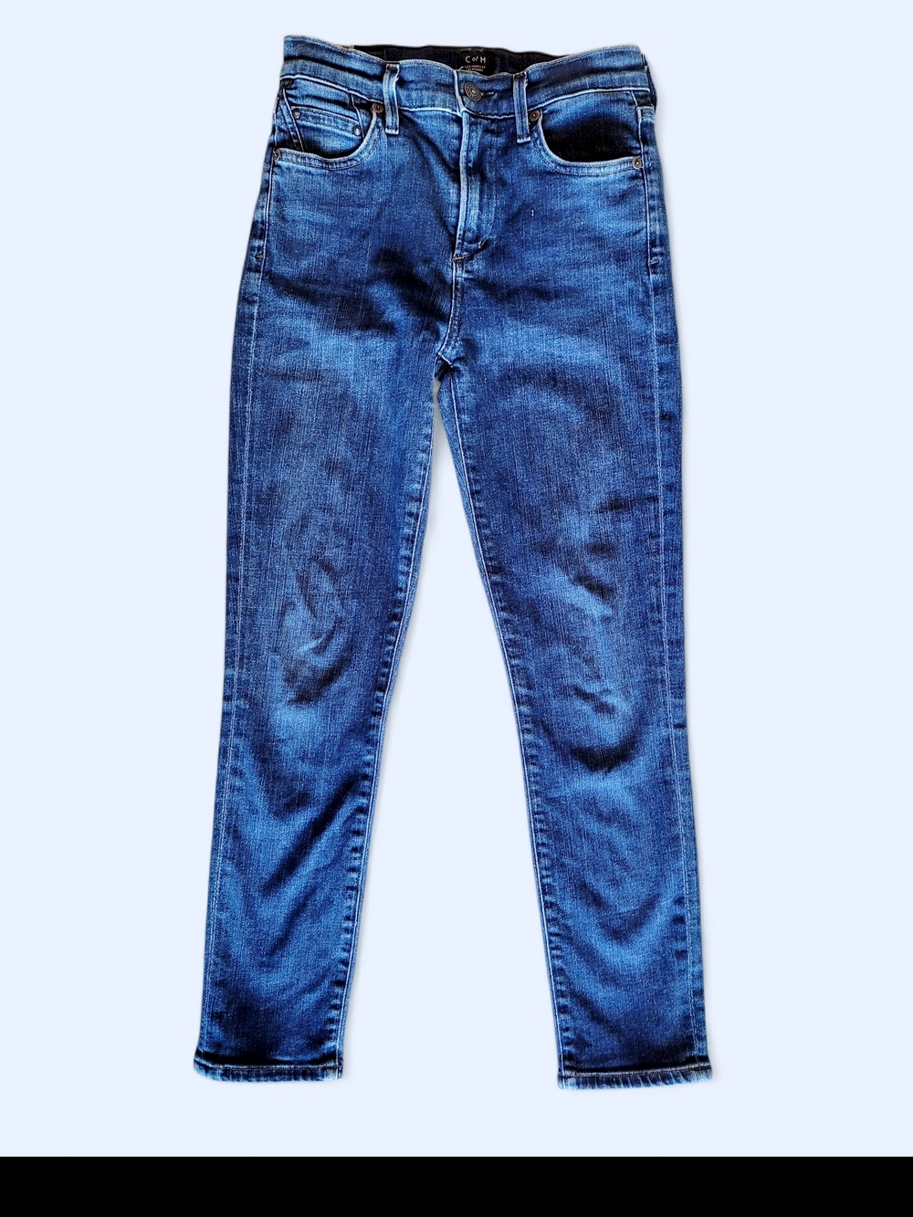 Citizens of Humanity Rocket Crop High Rise Skinny Jeans Dark Wash Premium 25